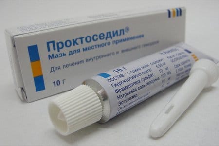 упаковка препарата Проктоседил